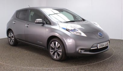 Used 2014 GREY NISSAN LEAF Hatchback 0.0 TEKNA 5d AUTO 109 BHP ELECTRIC (reg. 2014-11-26) for sale in Stockport