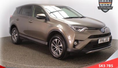 Used 2016 BEIGE TOYOTA RAV4 4x4 2.5 VVT-I BUSINESS EDITION PLUS 5d AUTO 197 BHP HYBRID ELECTRIC (reg. 2016-05-20) for sale in Stockport