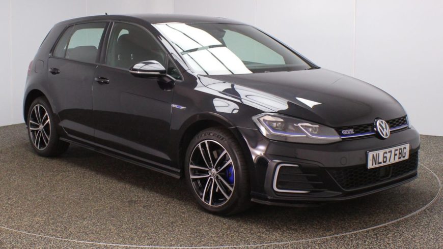 Used 2017 BLACK VOLKSWAGEN GOLF Hatchback 1.4 GTE DSG 5d AUTO 150 BHP HYBRID ELECTRIC (reg. 2017-10-13) for sale in Stockport